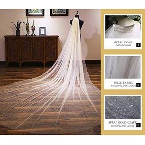 Ivory Cathedral Wedding Veil
